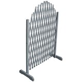 vidaXL Mrežna ograja trden les jelke 1,8x1 m siva Cene