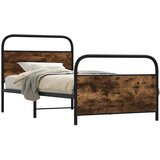 Furnova Posteljni okvir brez vzmetnice 100x200 cm dim. hrast inž. les, (21941575) Cene