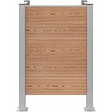  Ograda za kante za smeće Smeđa 85 x 85 x 115 cm Aluminij i WPC | shoptok.hr