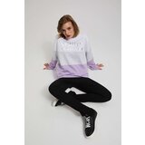Marisse Lavender Printed Sweatshirt | ePonuda.com