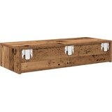  Zidna polica s ladicama staro drvo 80x33x17cm konstruirano drvo | shoptok.hr