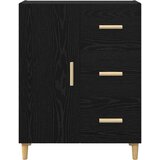vidaXL Kreveta Crni hrast 34 x 69.5 x 90 cm Konstruirano drvo | shoptok.hr