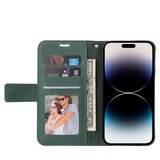 INORCO GQ.UTROBE Za iPhone 14 Pro Max PU usnjena torbica za denarnico, pravokotna kovinska dekoracija Folio Flip, zložljivo stojalo za telefon, (22036271) | Shoptok.si