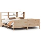 vidaXL Krevet s regalom za knjige bez madraca 180x200 cm od borovine | shoptok.hr
