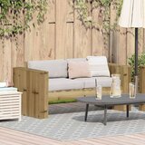  Vrtni kauč Zelena 134 x 60 x 62 cm Čvrsto borovo drvo | shoptok.hr