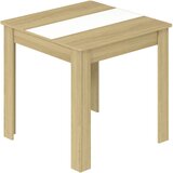 MID.YOU JEDILNA MIZA, bela, medeni hrast | Shoptok.si