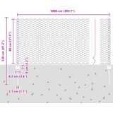 vidaXL Ograjne stebričke 5 kos U-kanal 80 cm pocinkano jeklo, Šesterokotna ograja 0.8x10 m pocinkano jeklo | Shoptok.si