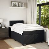  Krevet box spring s madracem crni 120 x 190 cm baršunasti | shoptok.hr