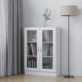 vidaXL Vitrina bijela 82,5 x 30,5 x 115 cm od iverice Cijene