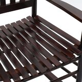  Stolica za ljuljanje sa zakrivljenim sjedalom smeđa drvo topole | shoptok.hr