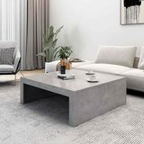  Stolić za kavu siva boja betona 100x100x35 cm konstruirano drvo | Eponuda.ba