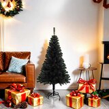  Umjetno božićno drvce sa stalkom crno 120 cm PVC | shoptok.hr