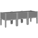  Vrtna sadilica s nogama svjetlosiva 120 x 40 x 42 cm PP | shoptok.hr