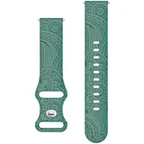 Pattern silikonska narukvica za sat 20mm - Green