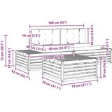  Zunanja garnitura za sedenje 3 Kos Naravna in svetlo siva, (5000272201) | Shoptok.si