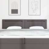  Vzglavje Enostaven dizajn Siva 200 cm Umetno usnje, (22048660) | Shoptok.si