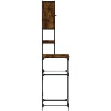 vidaXL omara za pralni stroj dimljen hrast 67x48x194 cm inženirski les | Shoptok.si