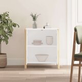  Komoda bijela 62 x 38 x 70 cm od konstruiranog drva | shoptok.hr