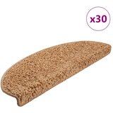 vidaXL podloge za stopnice 30 kosov bež 65x21x4 cm | Shoptok.si