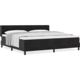  Krevet s opružnim okvirima i madracem Crna 200x200 cm Baršun | shoptok.hr