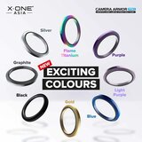 X-ONE safirno staklo za objektiv kamere Camera Armor Pro – za iPhone 15 /15 Plus srebrno | shoptok.hr
