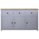  Komoda od masivne borovine siva 135x40x80 cm asortiman Panama | shoptok.hr