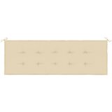 Jastuk za vrtnu klupu bež 150x50x2 cm od tkanine Oxford | shoptok.hr