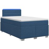  s box springom, madracem i LED-om Plava 120 x 190 cm | shoptok.hr