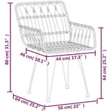  Vrtna jedilna garnitura 5-delna črn poli ratan, (20668198) | Shoptok.si