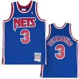 muški Dražen Petrović 3 New Jersey Nets 1992-93 Mitchell & Ness Road Swingman dres
