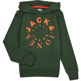 Jack & Jones Puloverji JJWARRIOR SWEAT HOOD Zelena | Shoptok.si