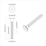  Šestarasti vijak s čepom 2 pcs Crna 7 x 40 mm Željezo | Eponuda.com