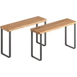Metaltex Mat črne/naravne lesene dodatne kuhinjske police v kompletu 2 ks 27x8 cm York – | Shoptok.si