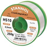 Stannol HS10 2510 spajkalna žica\, neosvinčena tuljava Sn95\,5Ag3\,8Cu0\,7 ROM1 250 g 0.5 mm, (20428447) Cene