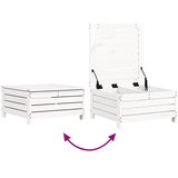  7-dijelni set vrtnih sofa bijeli od masivne borovine | shoptok.hr