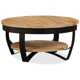 vidaXL Klubska mizica masivni neobdelani mangov les 65x32 cm Cene