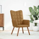  Stolica za opuštanje smeđa baršunasta | shoptok.hr