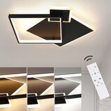 Nettlife LED stropna svetilka črne barve, zatemnljiva, 50 W, moderna oblikovalska svetilka, (22110641) | Shoptok.si