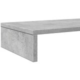 vidaXL Stojalo za zaslon betonsko siva 100x27x10 cm inženirski les | Shoptok.si