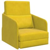  tla kavč postelja 2 v 1 Rumena 65x80x83 cm Velur, (22110745) | Shoptok.si