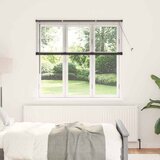 vidaXL Okenska roleta z zavesami Drugo Črna 80 x 130 cm Aluminij | Shoptok.si
