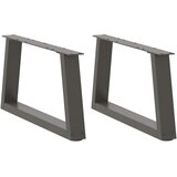  Noge za klub stolić V-oblika 2 kom antracit 70 x (30-31,3) cm čelik | shoptok.hr