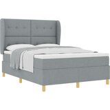  Box Spring postelja z vzmetnico svetlo siva 160x200 cm tkanina, (22051664) | Shoptok.si