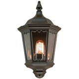 Elstead Lighting Elstead Medstead Zunanja stenska svetilka z 1 lučjo, pol-lamperja, črne barve, IP43, E27, (22099931) Cene