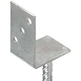  Sidra za ogradu 12 kom srebrna 8 x 6 x 30 cm pocinčani čelik - 12 | shoptok.hr