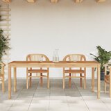vidaXL Vrtna jedilna miza 200x90x75 cm trdna tikovina | Shoptok.si