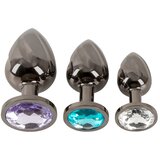 Anos Metal Butt Plug Set Black cene