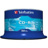  CD-R,VERBATIM, 700 MB,52X,spindle 50 kom EXTRA PRO.43351 Cijene