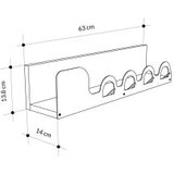 Hanah home liora hanger - sapphire, oak oak coat hanger | Eponuda.com