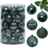 Tutumi Set Bombki Choinkowe Zielone 34 Komada SYSD1688-027 | shoptok.hr